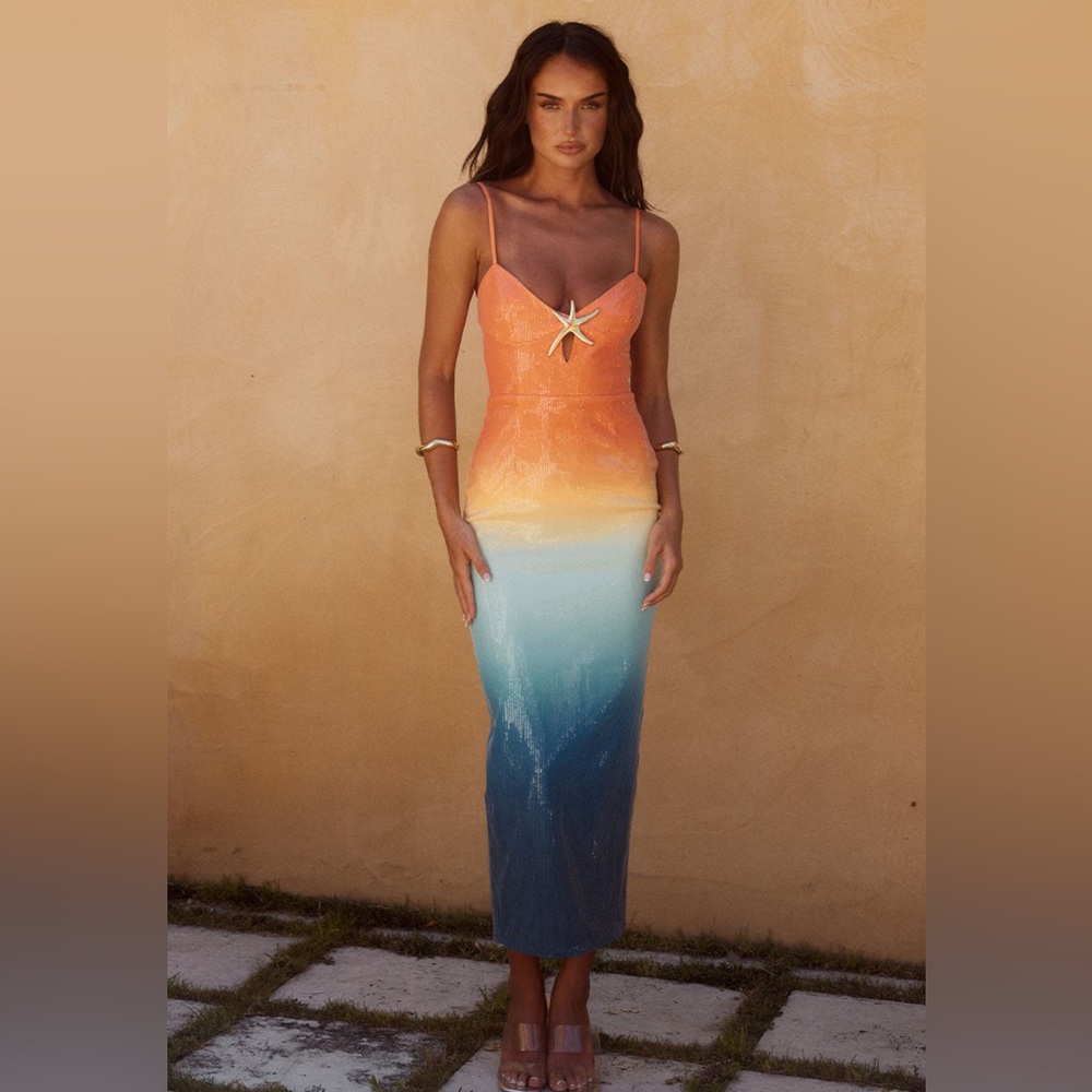 BENITO MIDI DRESS - OMBRE from runaway the label